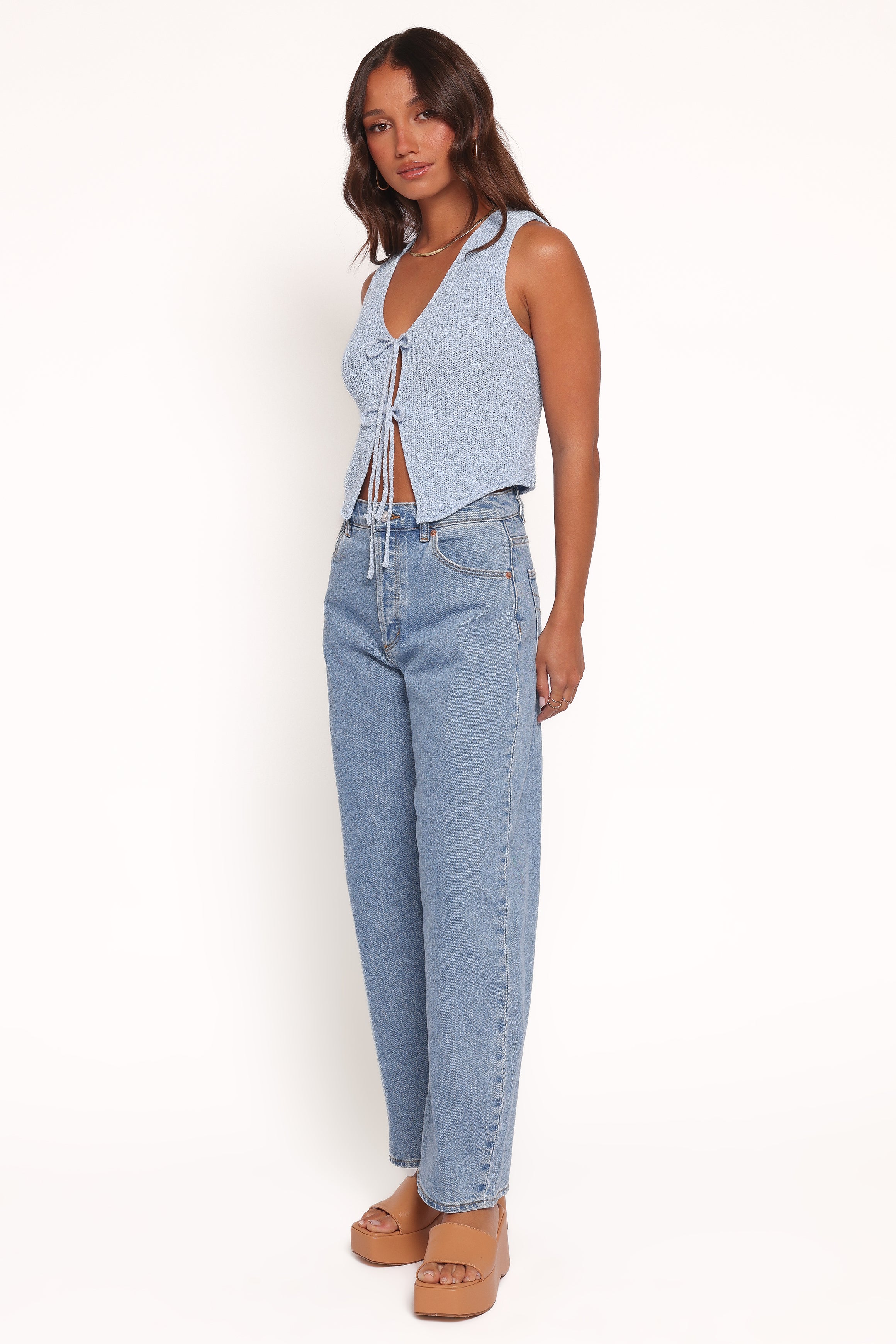 BOTTOMS Rollas Gigi Barrel Jeans - Country Blue