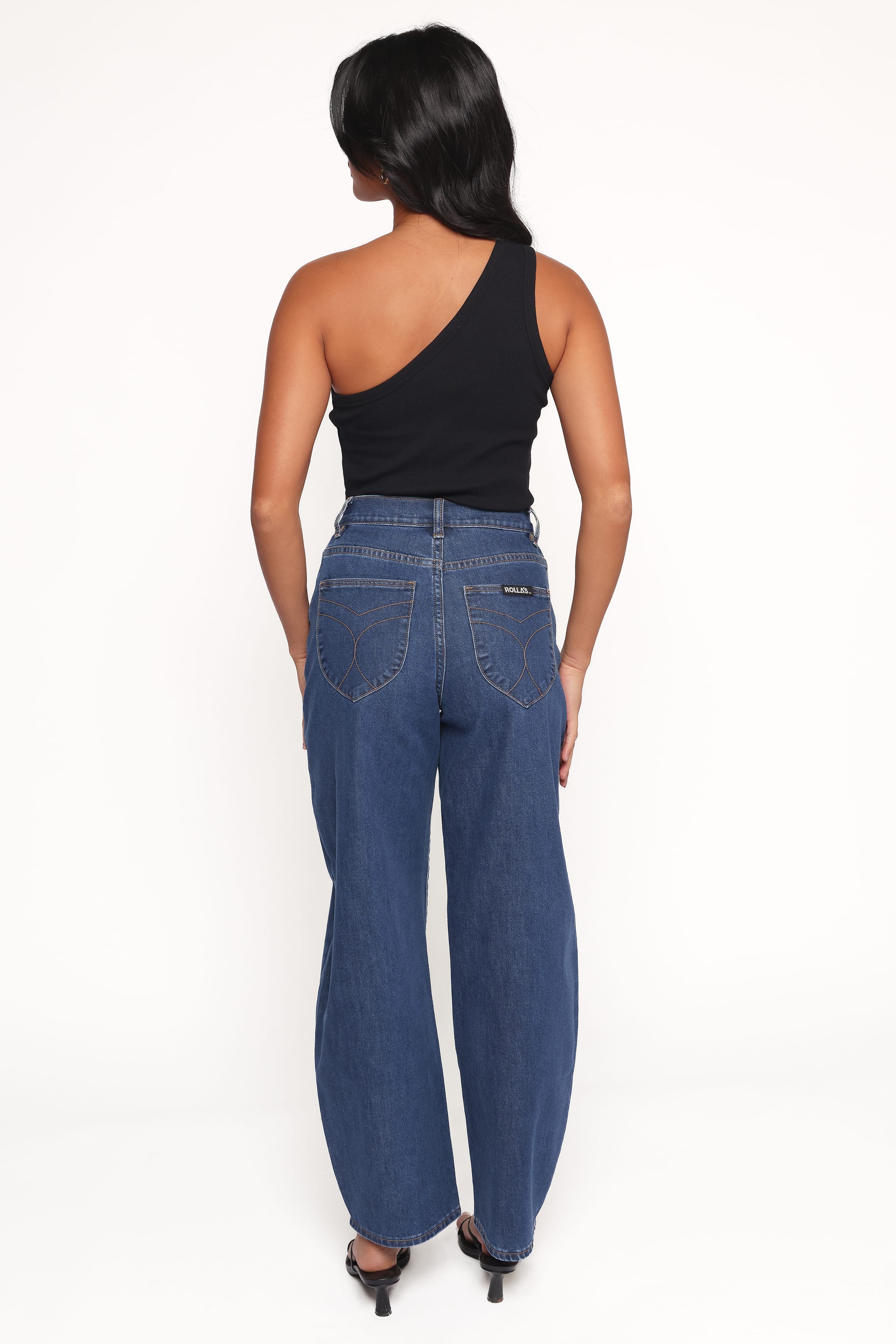 BOTTOMS Rollas Gigi Barrel Jeans - Forever Blue