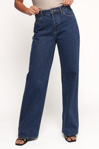 BOTTOMS Rollas Kate Baggy - Deep Blue