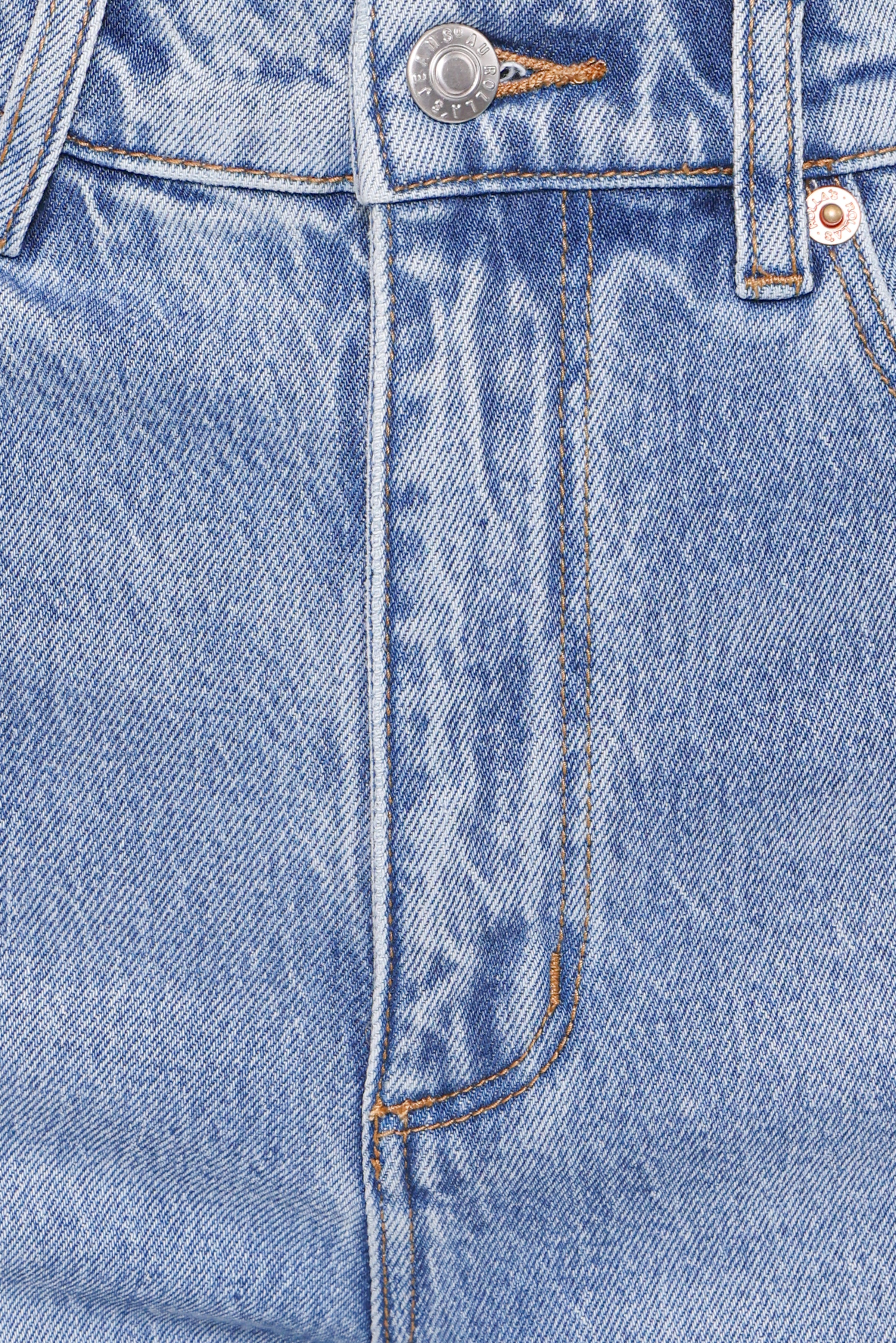 BOTTOMS @Rollas Loulou Straight Leg Jeans - Lennon Blue