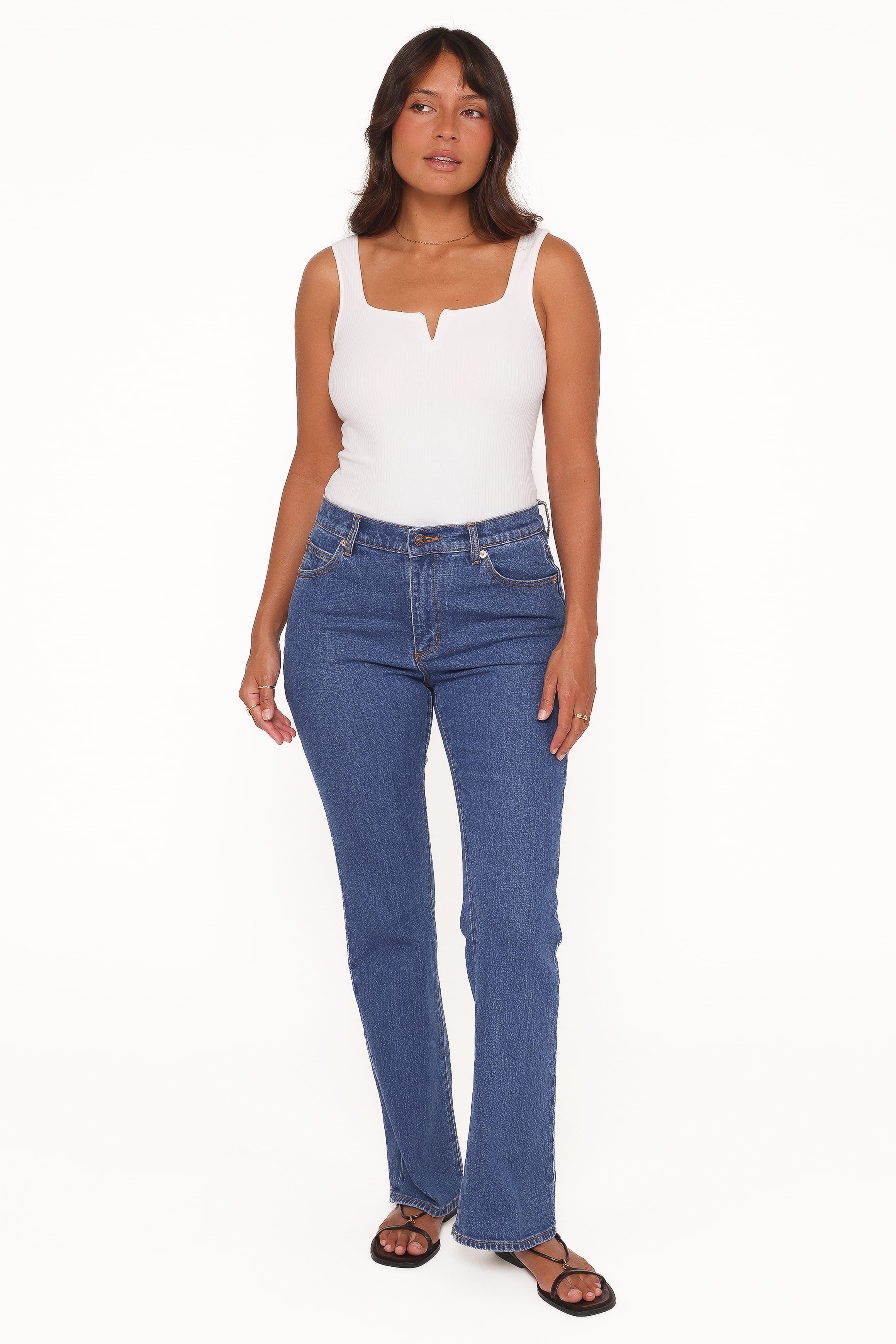 Rollas Downtown Flare Jeans - Canyon Stone | Petal & Pup