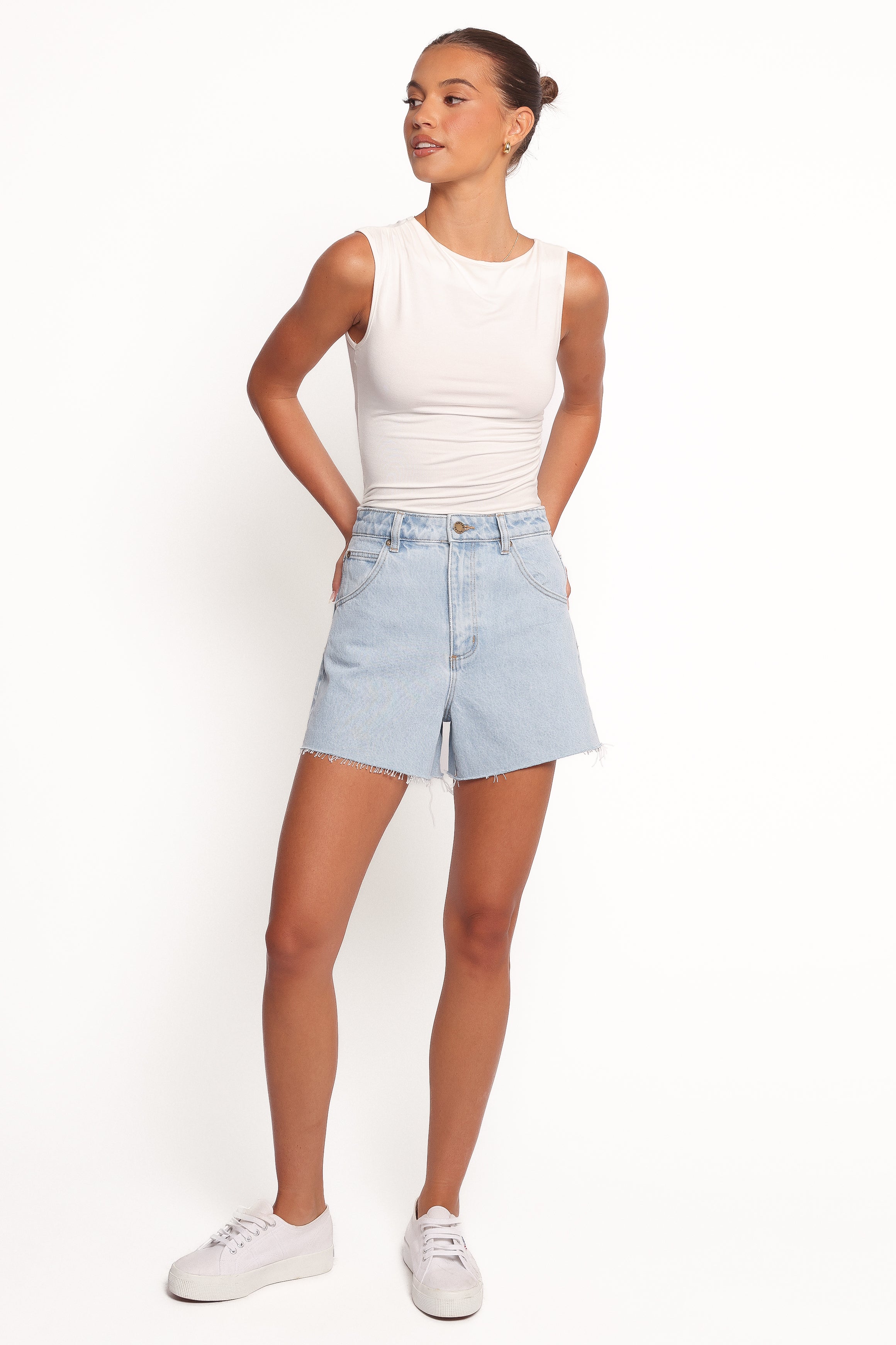 BOTTOMS Rollas Mirage Short - Nina Blue Organic