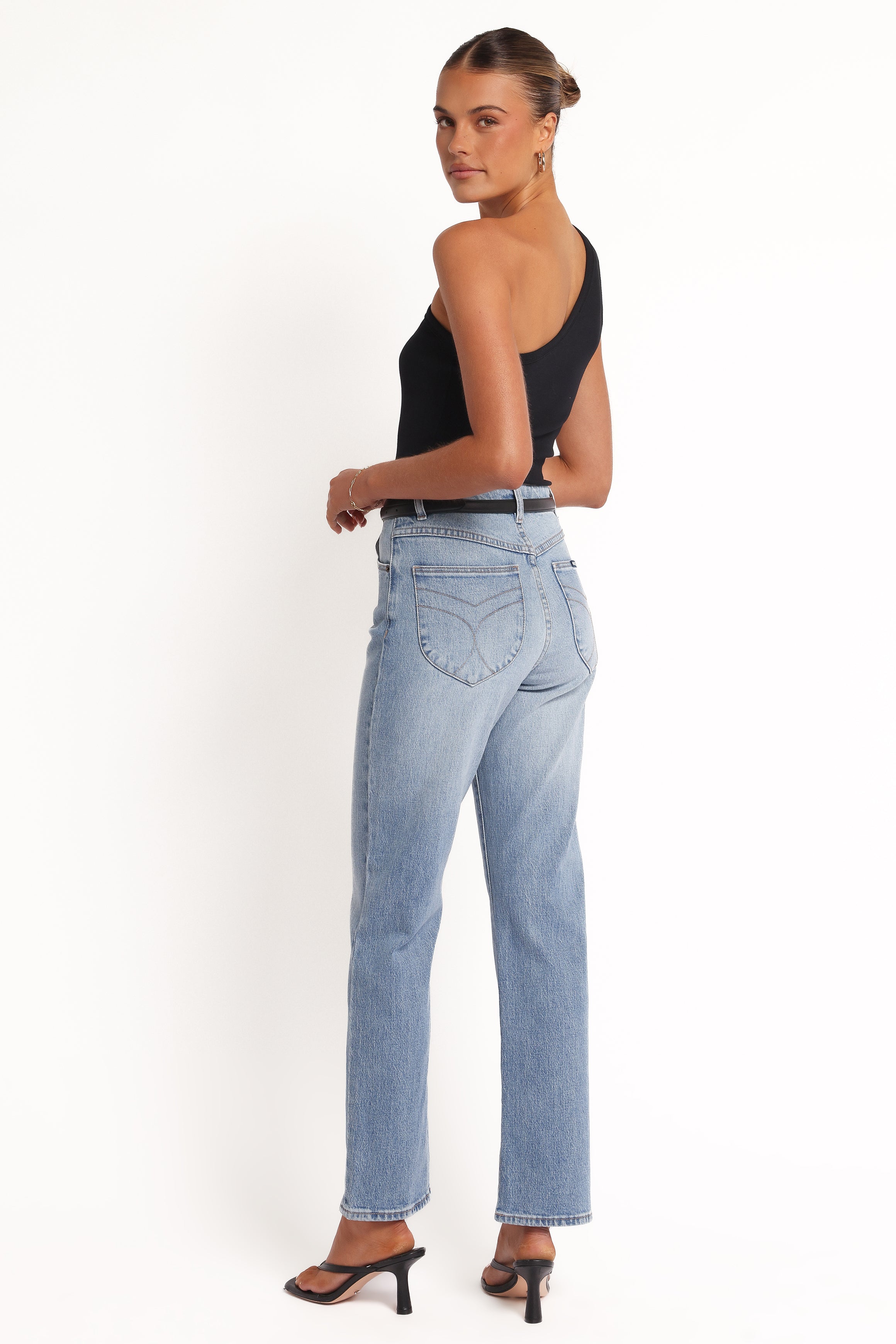 BOTTOMS Rollas Original Straight Jeans - Brad Blue