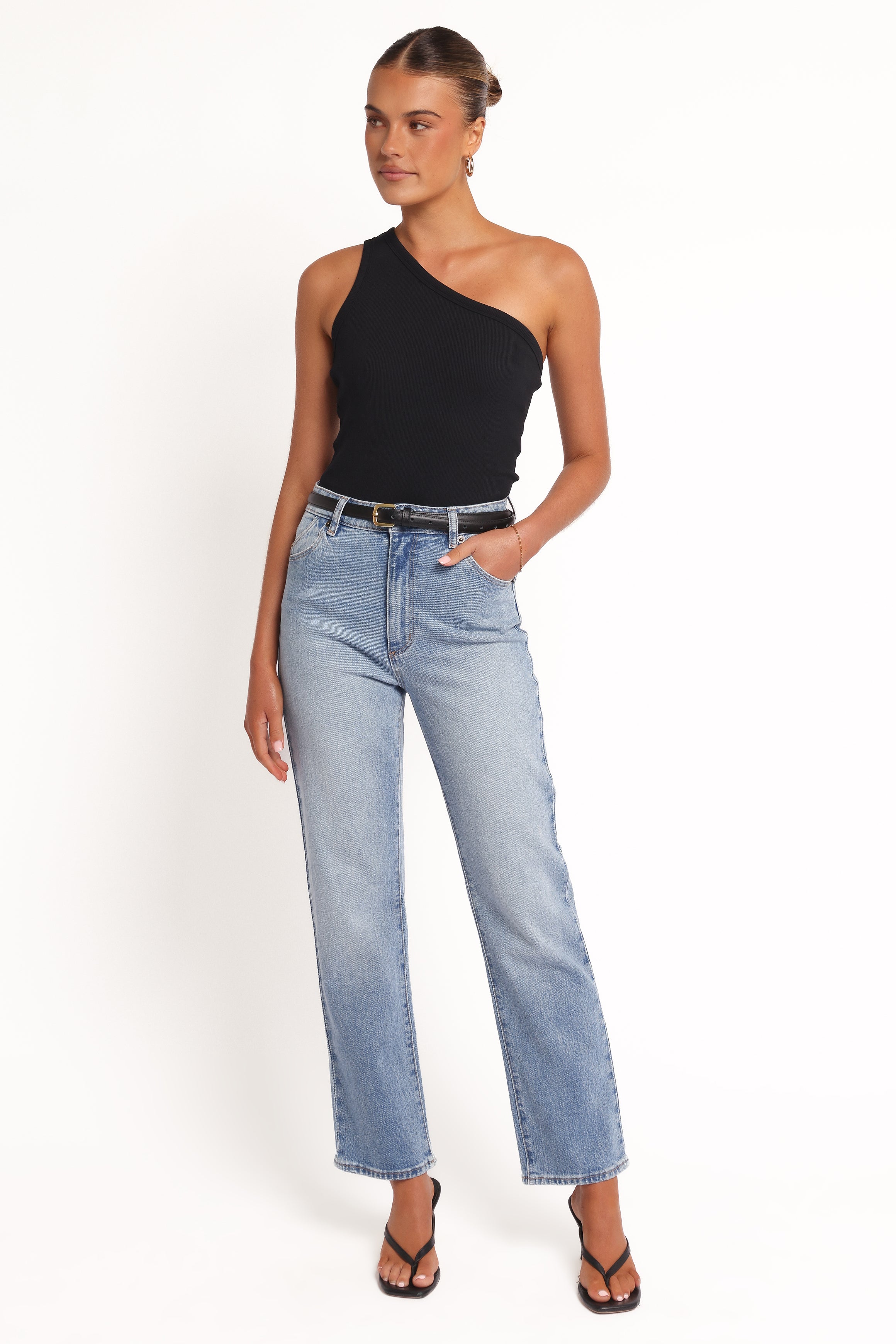 BOTTOMS Rollas Original Straight Jeans - Brad Blue