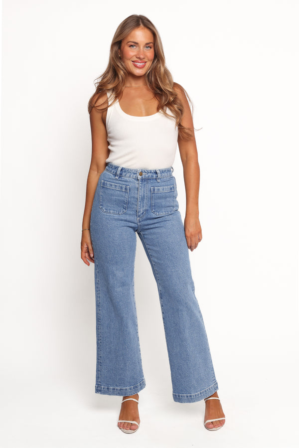 BOTTOMS Rollas Sailor Jeans - Lily Blue