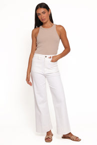 BOTTOMS Rollas Sailor Jeans - White Gold