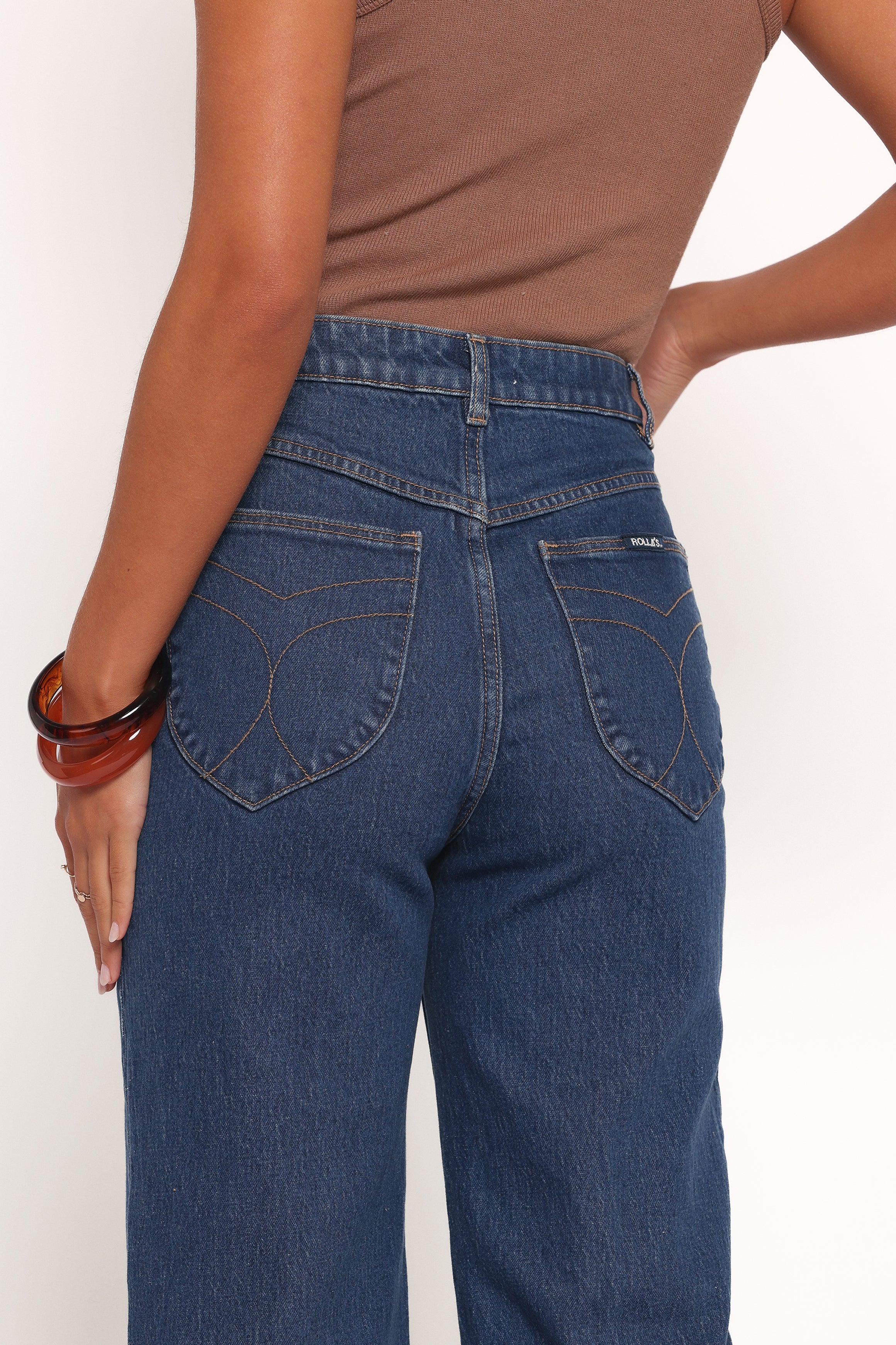 BOTTOMS Rollas Sailor Long Jeans - Eco Ruby Blue