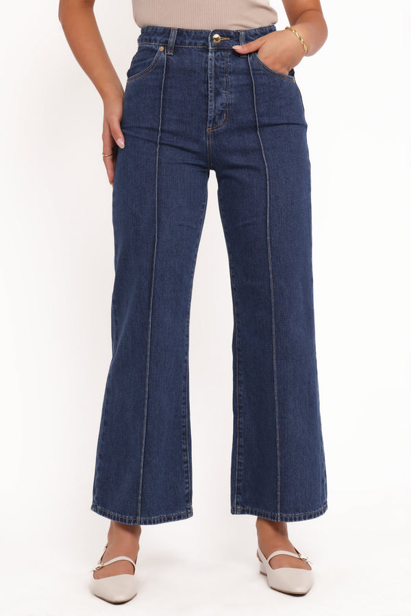 BOTTOMS Rollas Sailor Scoop Jeans - Pacific Blue