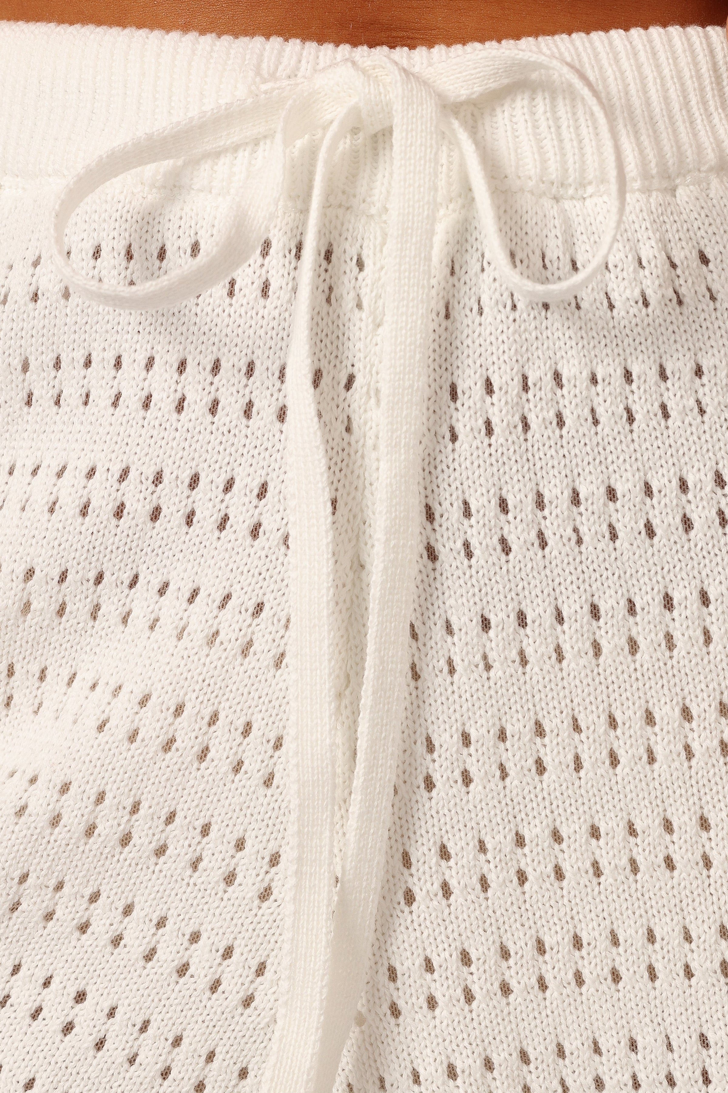 BOTTOMS @Ryleigh Knit Short - White