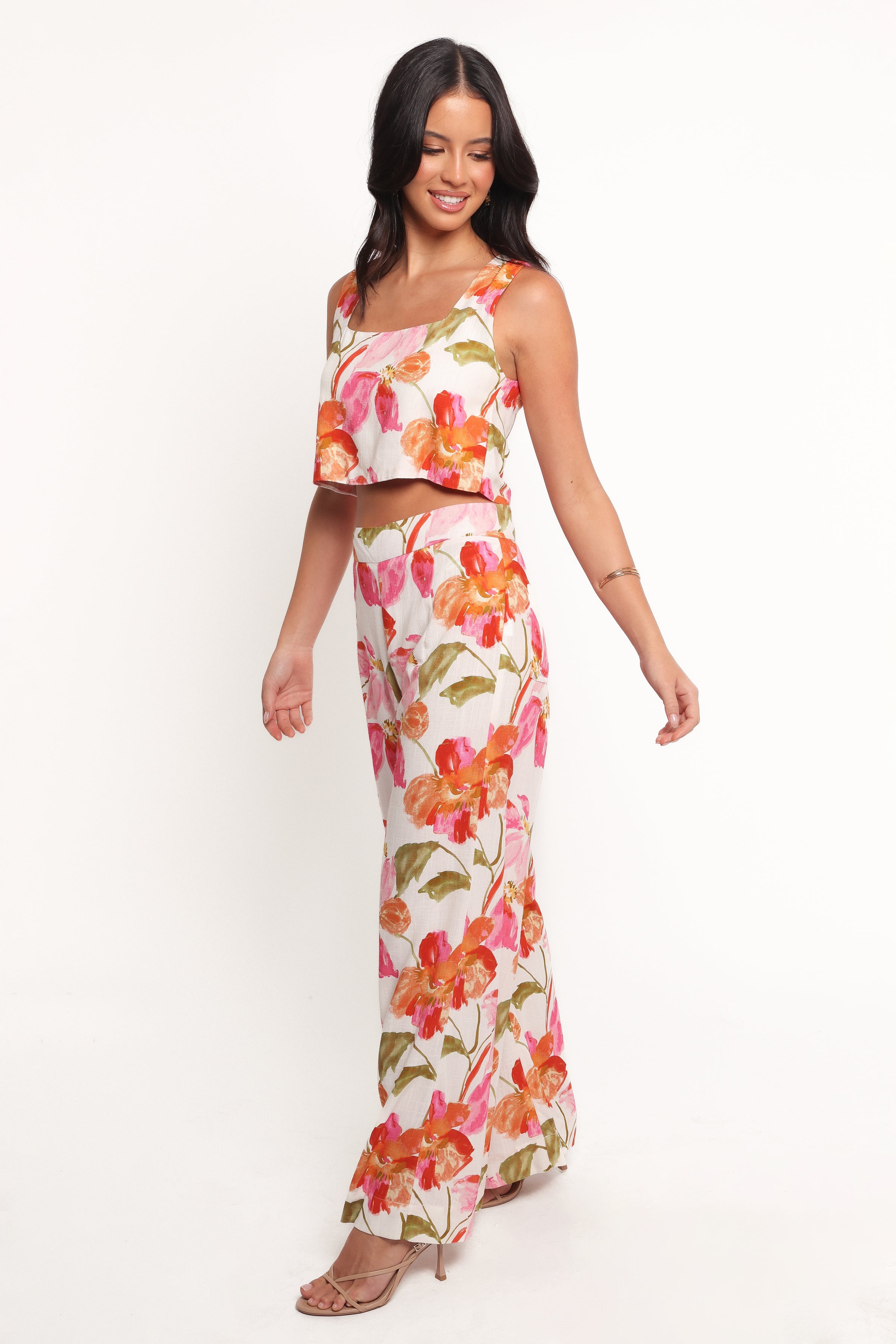 BOTTOMS Saffra Wide Leg Pants - Everlyn Print