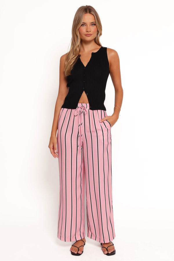 BOTTOMS Samara Pant - Pink Stripe