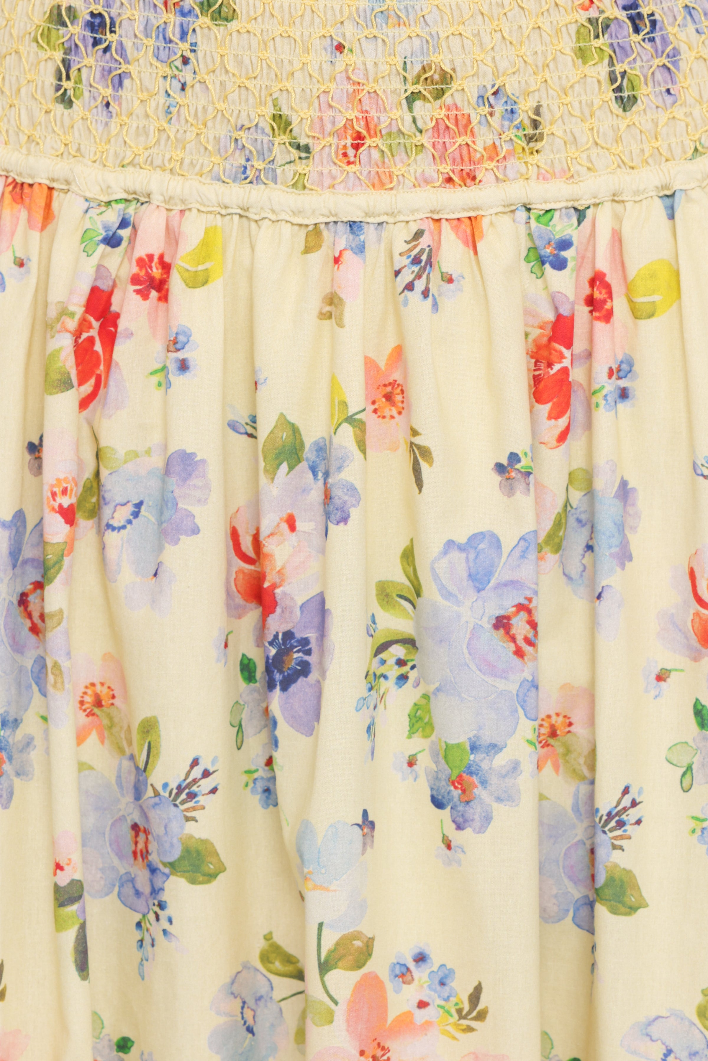 BOTTOMS Saskia Maxi Skirt - Lemon Floral