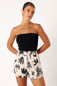 BOTTOMS @Sawyer Short - Beige Black