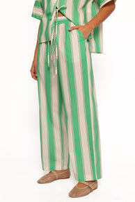 BOTTOMS Shailene Pant - Green Stripe