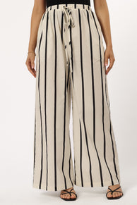 BOTTOMS @Silvia Pant - Cream Stripe (Hold for Winter Essentials)