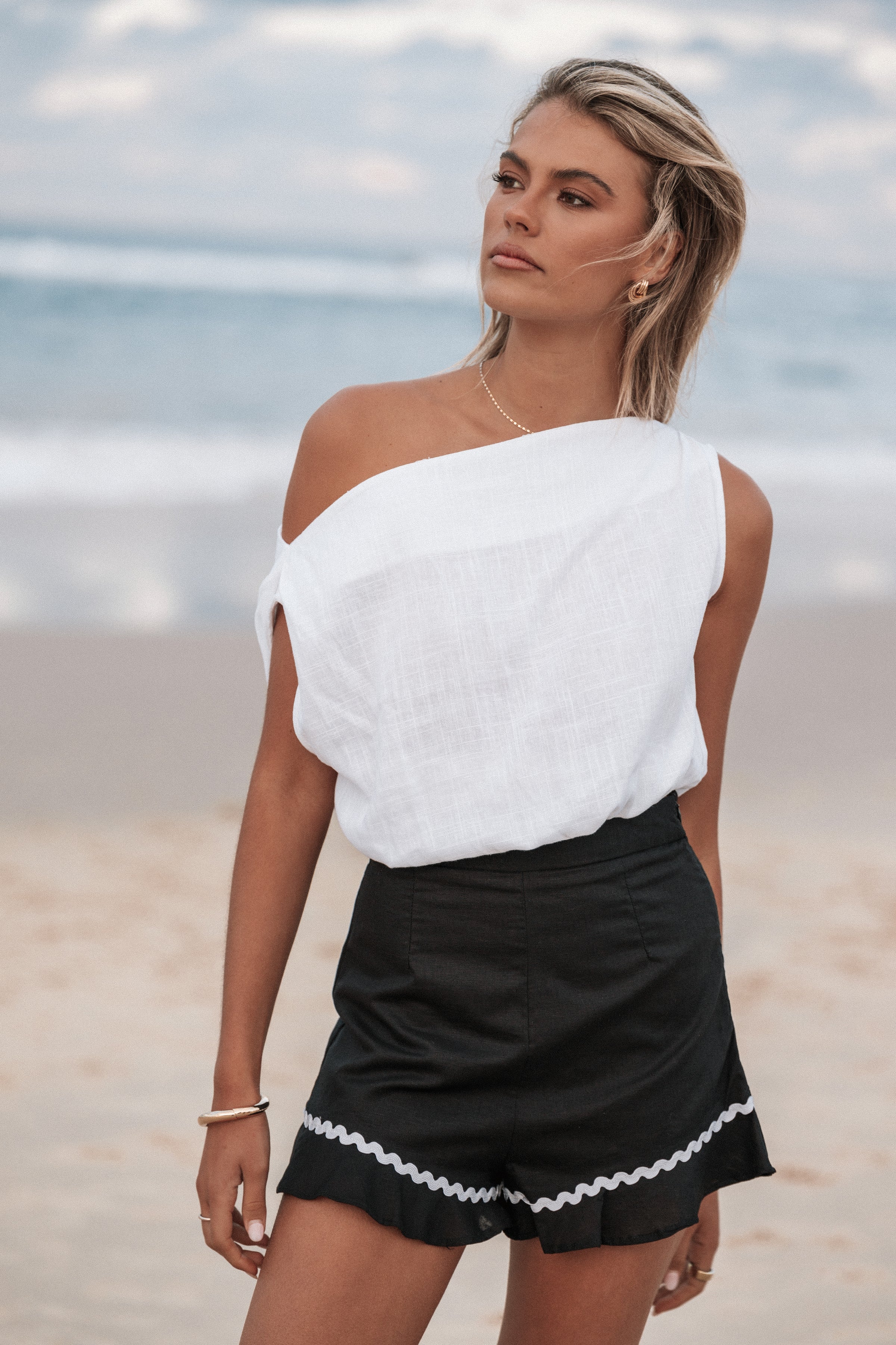 BOTTOMS Sloane Short - Black White