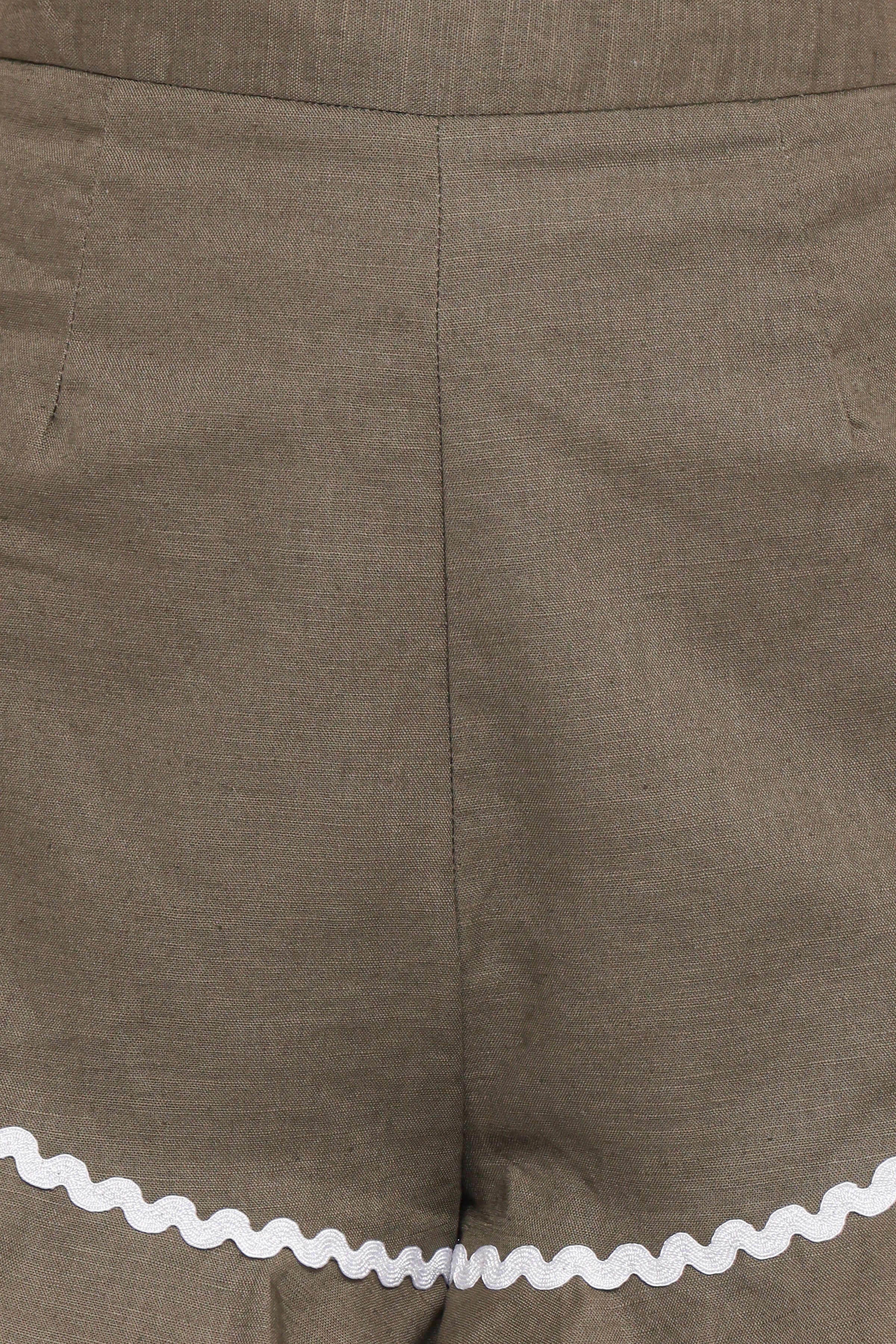 BOTTOMS Sloane Short - Olive Cream