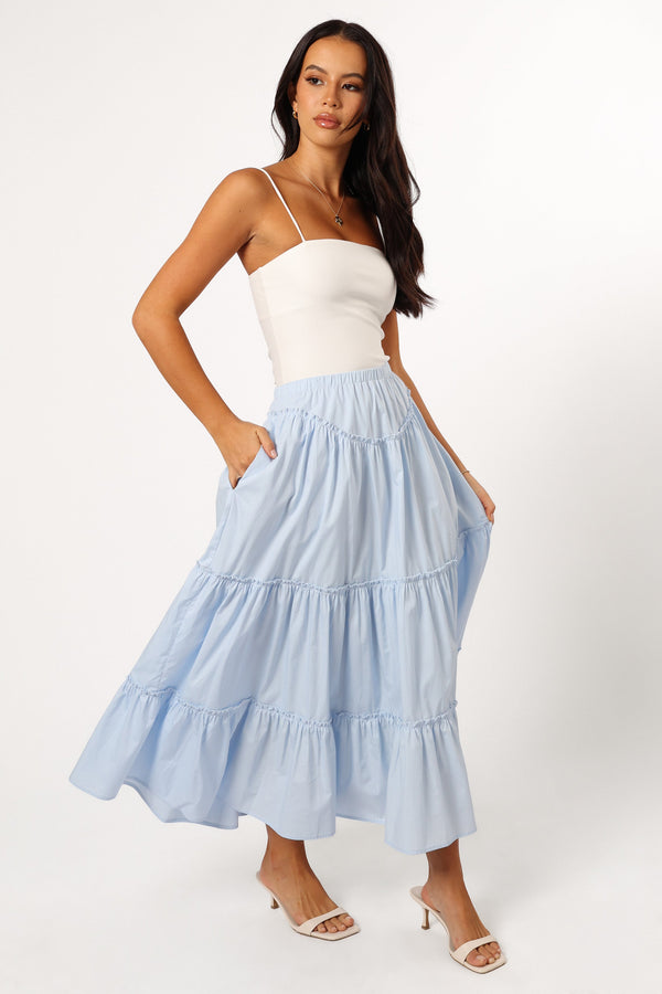 BOTTOMS @Somerset Midi Skirt - Sky