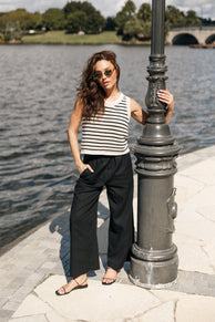 BOTTOMS @Soraya Pant - Black (Hold for Euro Summer)