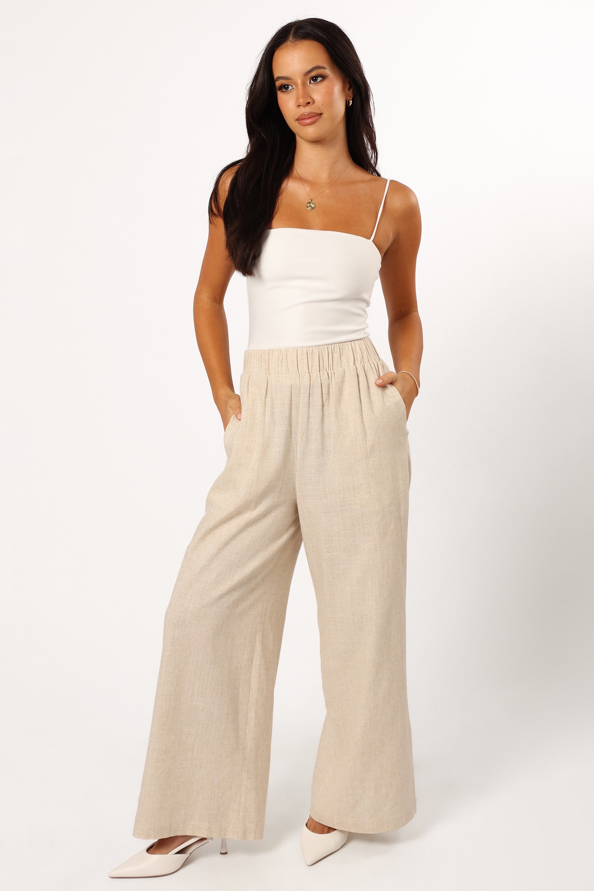 BOTTOMS @Soraya Pant - Oatmeal (Hold for Euro Summer)