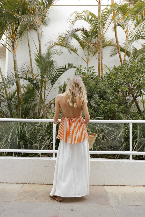 BOTTOMS Stevie Maxi Skirt - White