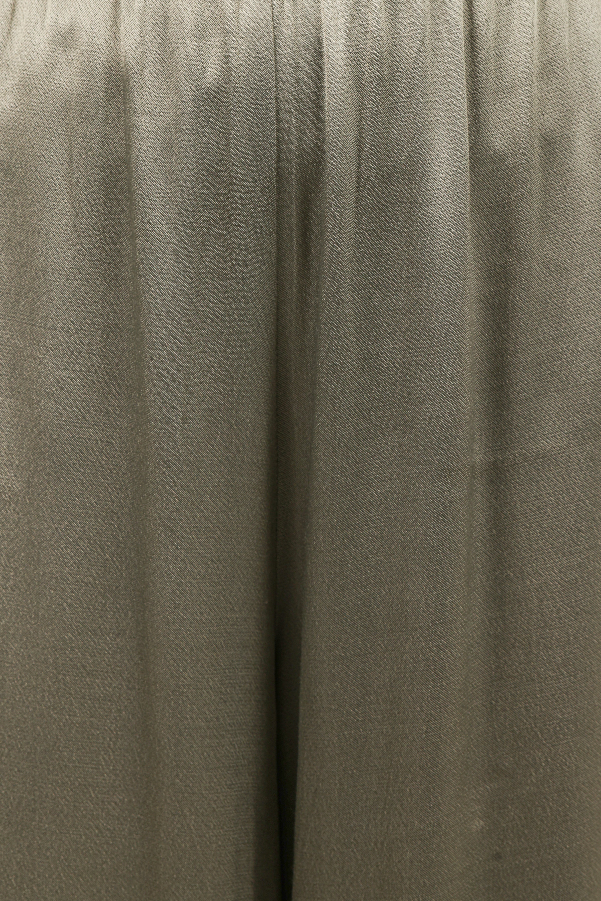 BOTTOMS Sullivan Wide Leg Satin Pant - Sage