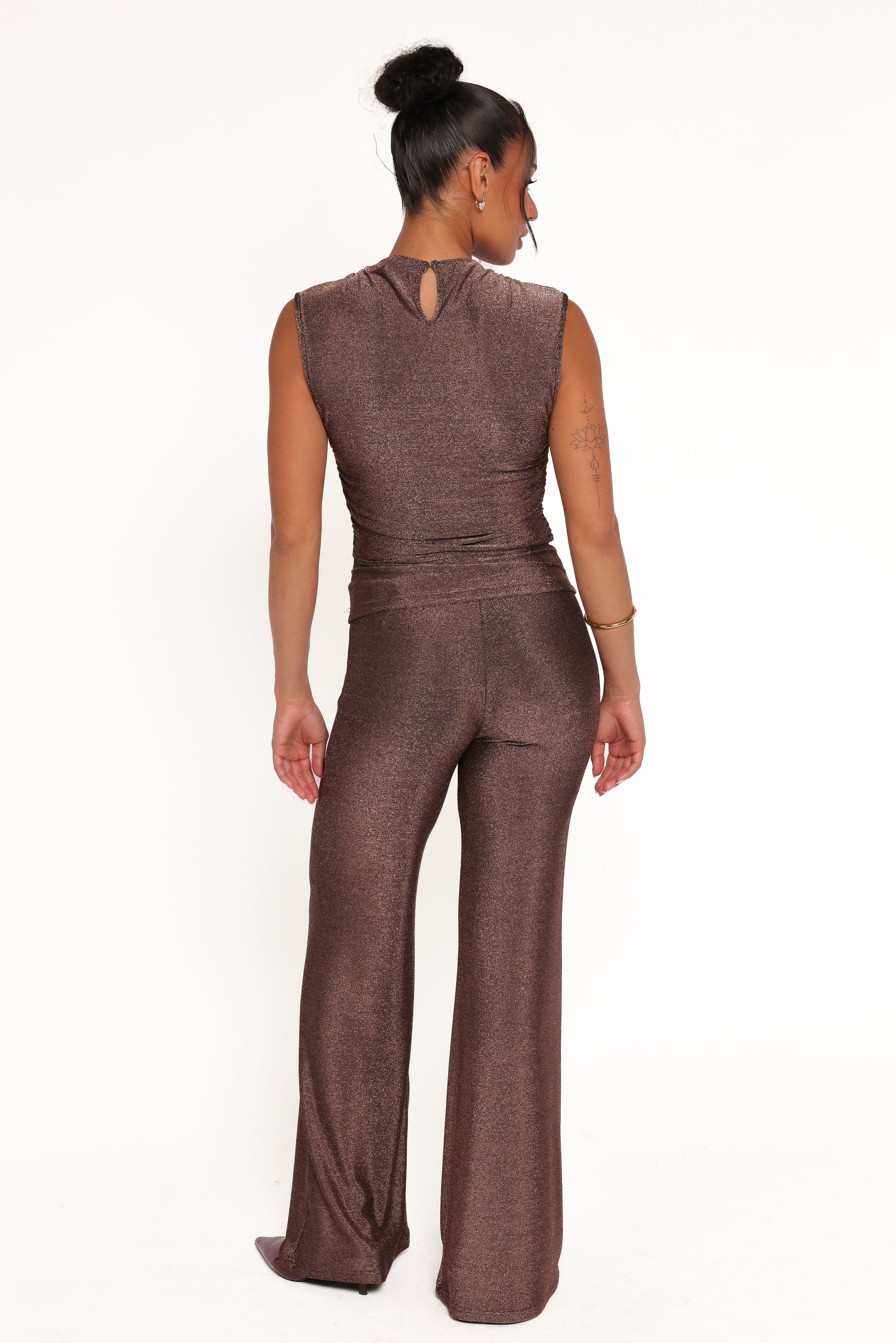 BOTTOMS Sydney Wide Leg Pant - Bronze