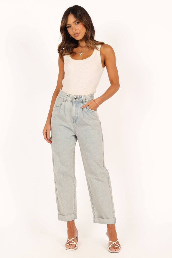 Tabitha Denim Jeans - Light Wash - Petal & Pup