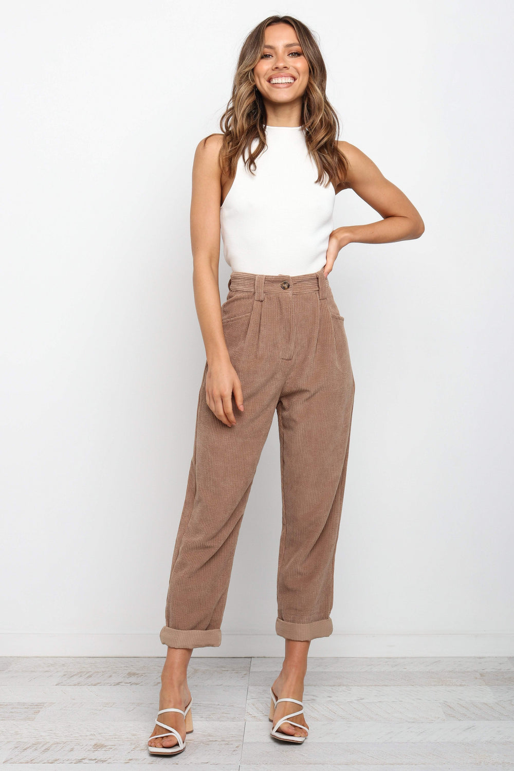 Talaren Cord Pant - Brown  Cords pants, Brown pants outfit