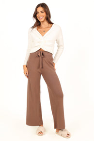BOTTOMS @Tarly Knit Pant - Brown (waiting on bulk)