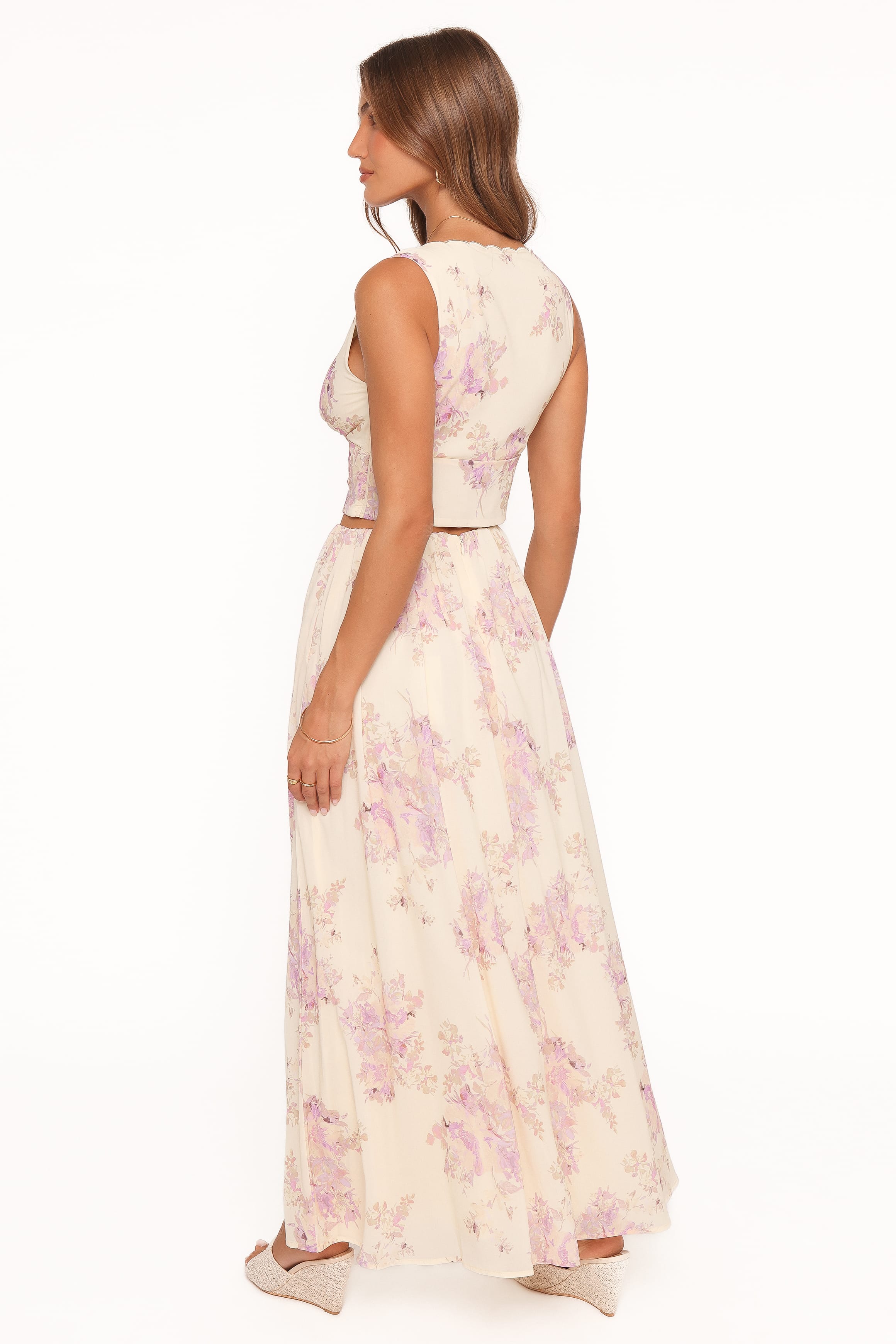 BOTTOMS Tinsley Maxi Skirt - Lavender Floral