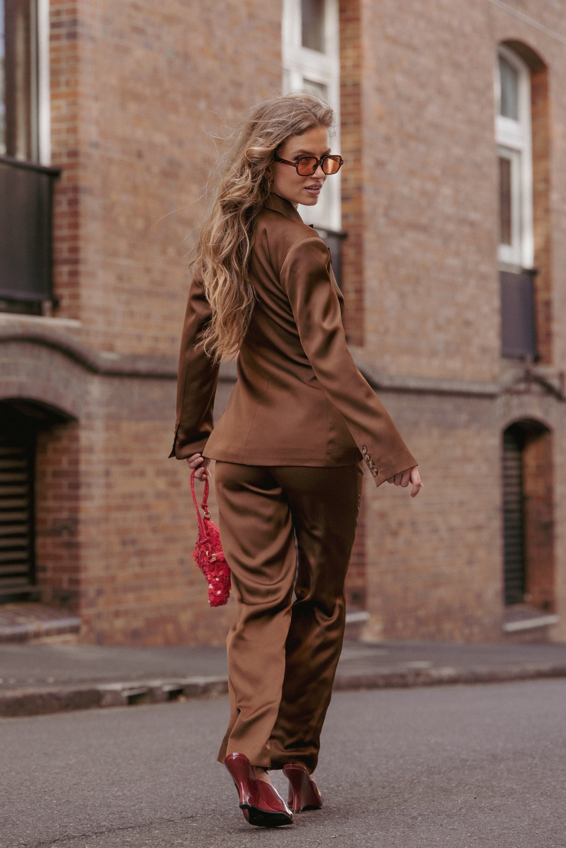 BOTTOMS Trina Tailored Pant - Brown