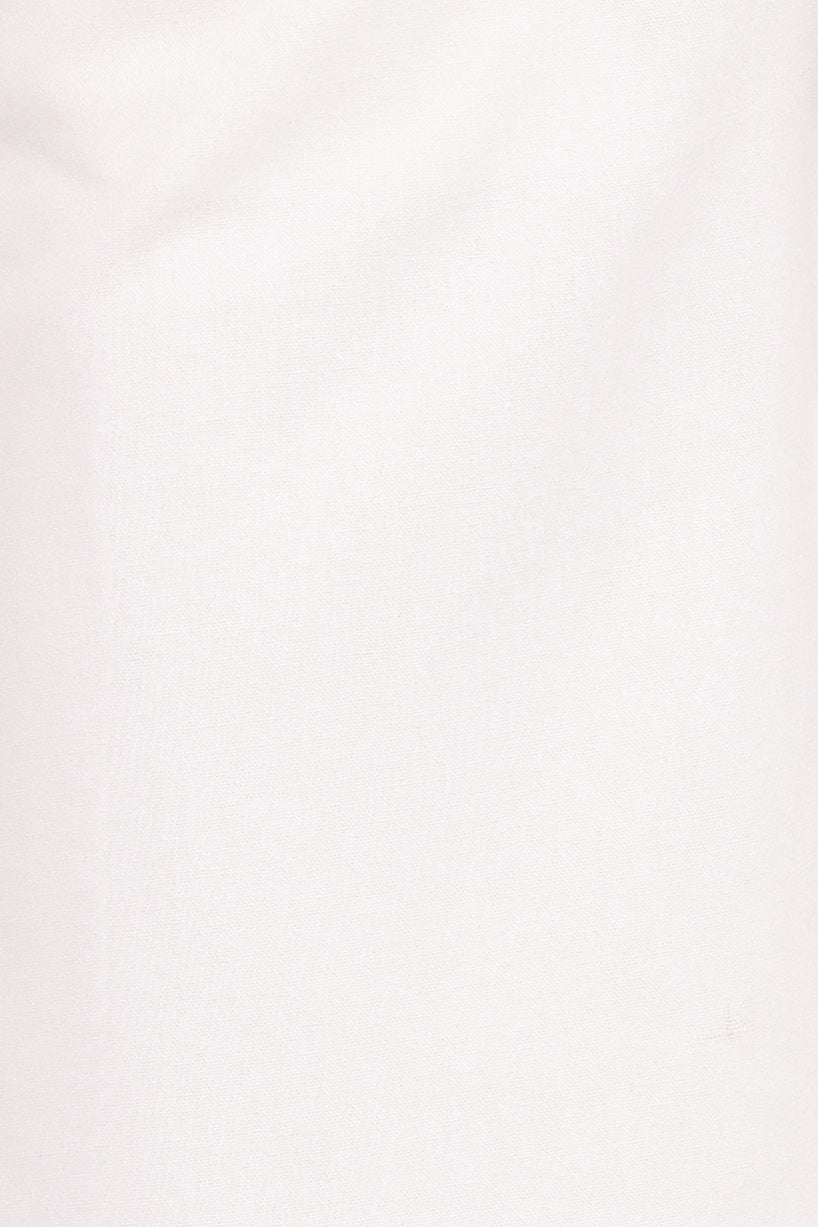 BOTTOMS Tullia Button Detail Pant - White