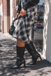 BOTTOMS Ursula Plaid Skirt - Charcoal