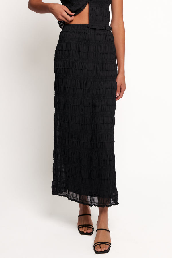 BOTTOMS Valana Skirt - Black Midnight