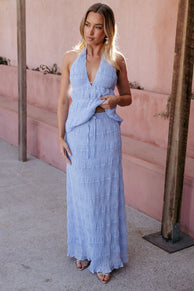 BOTTOMS Valana Skirt - Powder Blue