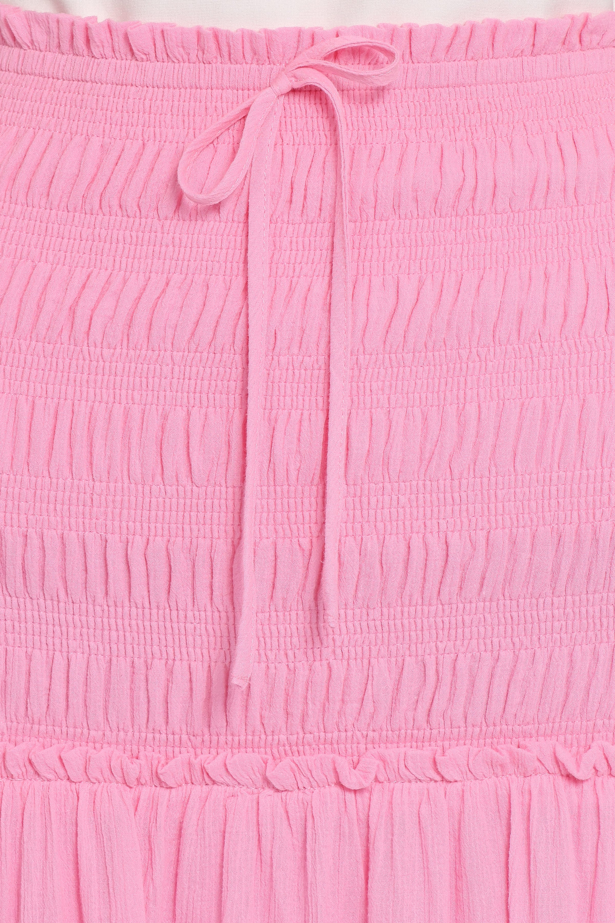 BOTTOMS Valerie Drop Waist Maxi Skirt - Pink