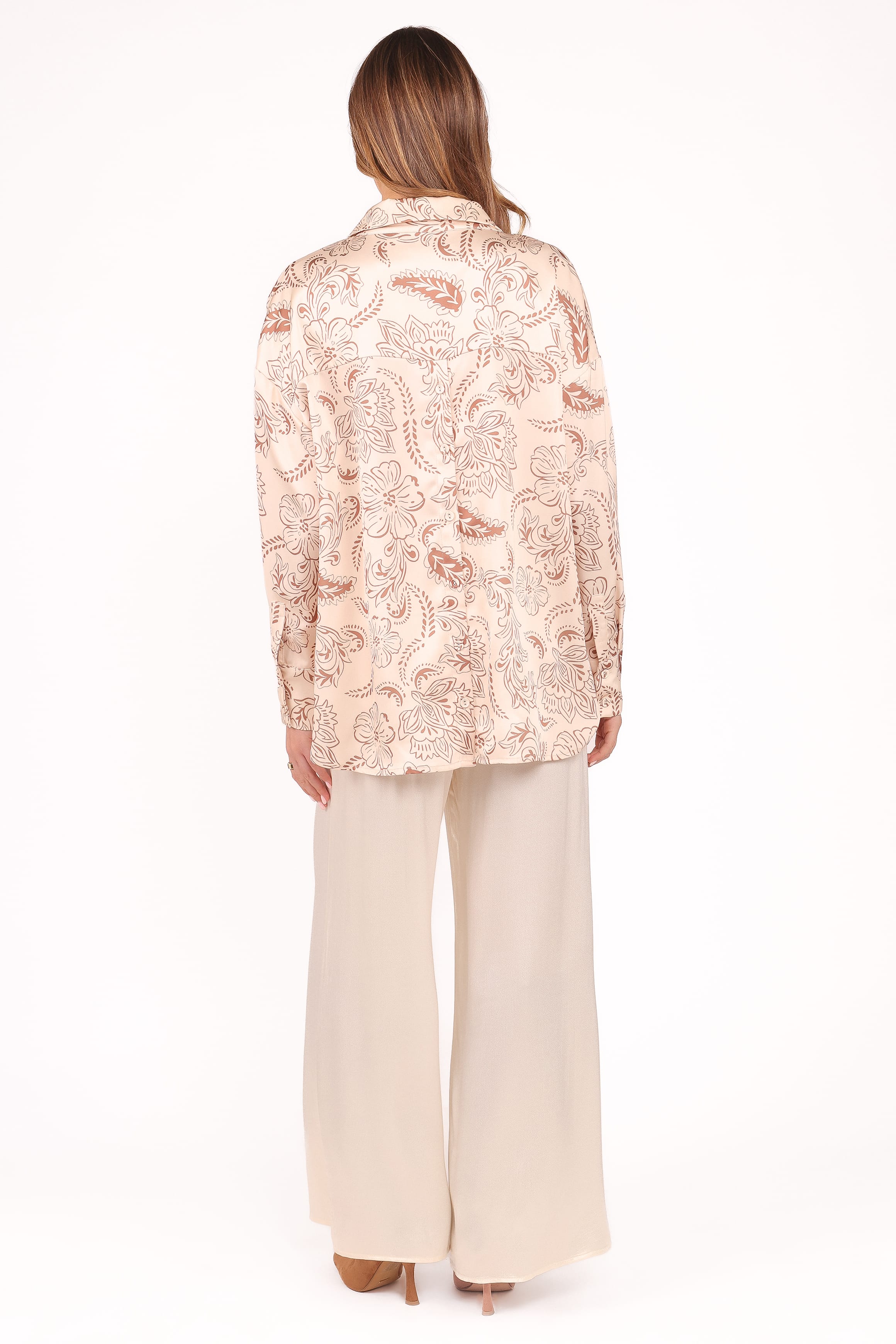 BOTTOMS Valia Wide Leg Pant - Cream