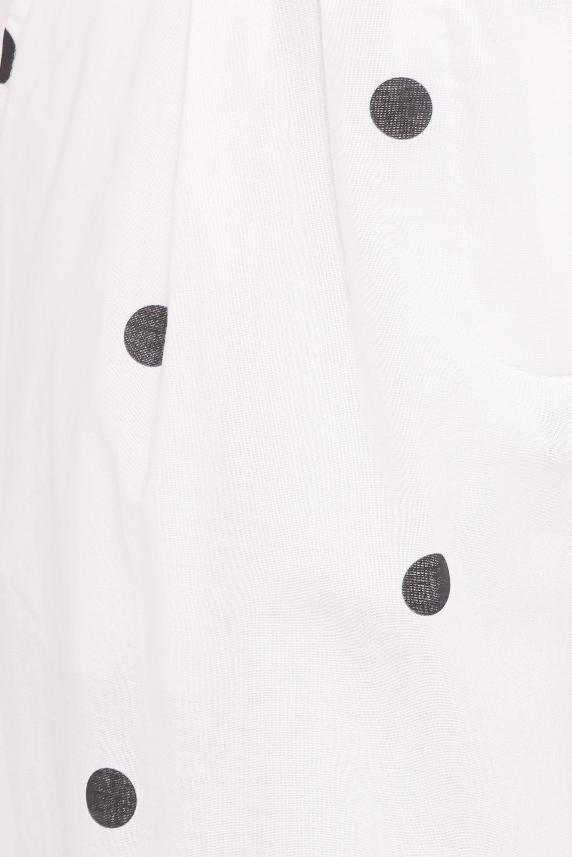 BOTTOMS Valora Wide Leg Pant - White Black Polka Dot