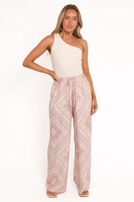 BOTTOMS Varia Wide Leg Pant - Sage Paisley