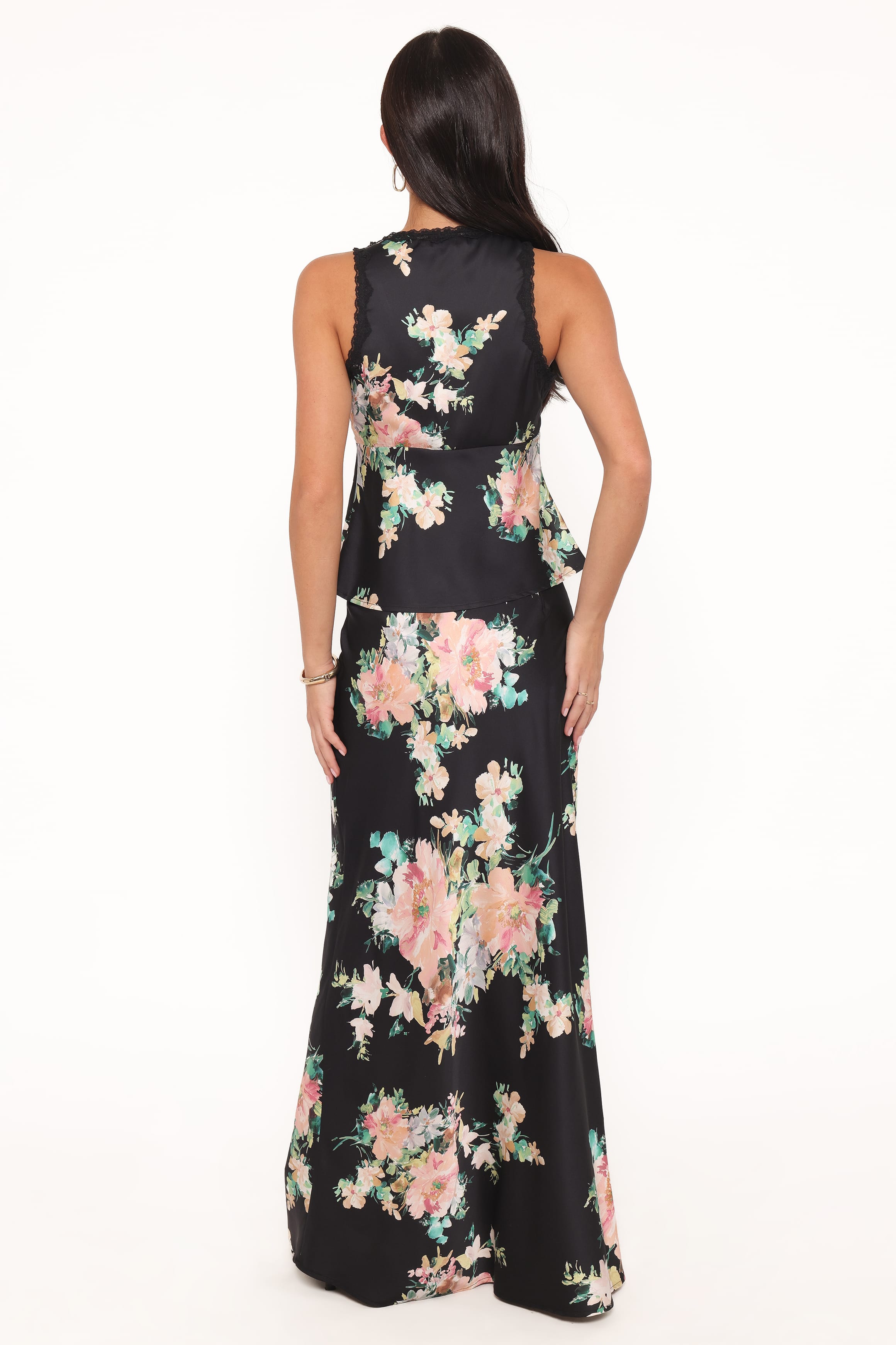 BOTTOMS Velman Skirt - Black Floral