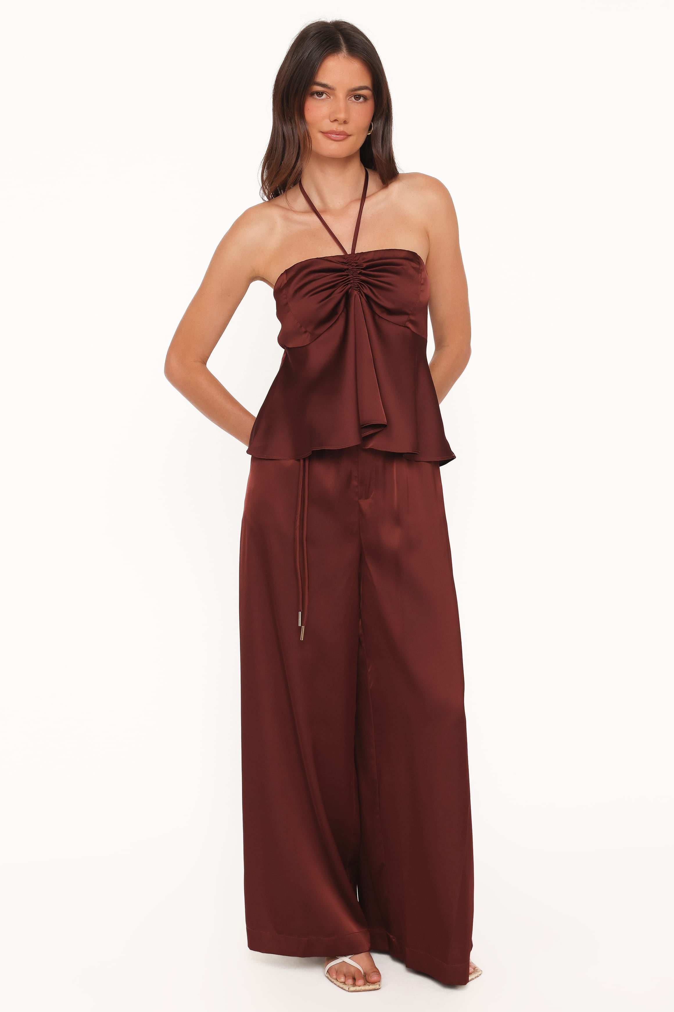 BOTTOMS Vita Tailored Pant - Brown
