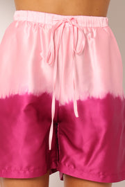 BOTTOMS @Wilson Dip Dye Shorts - Pink