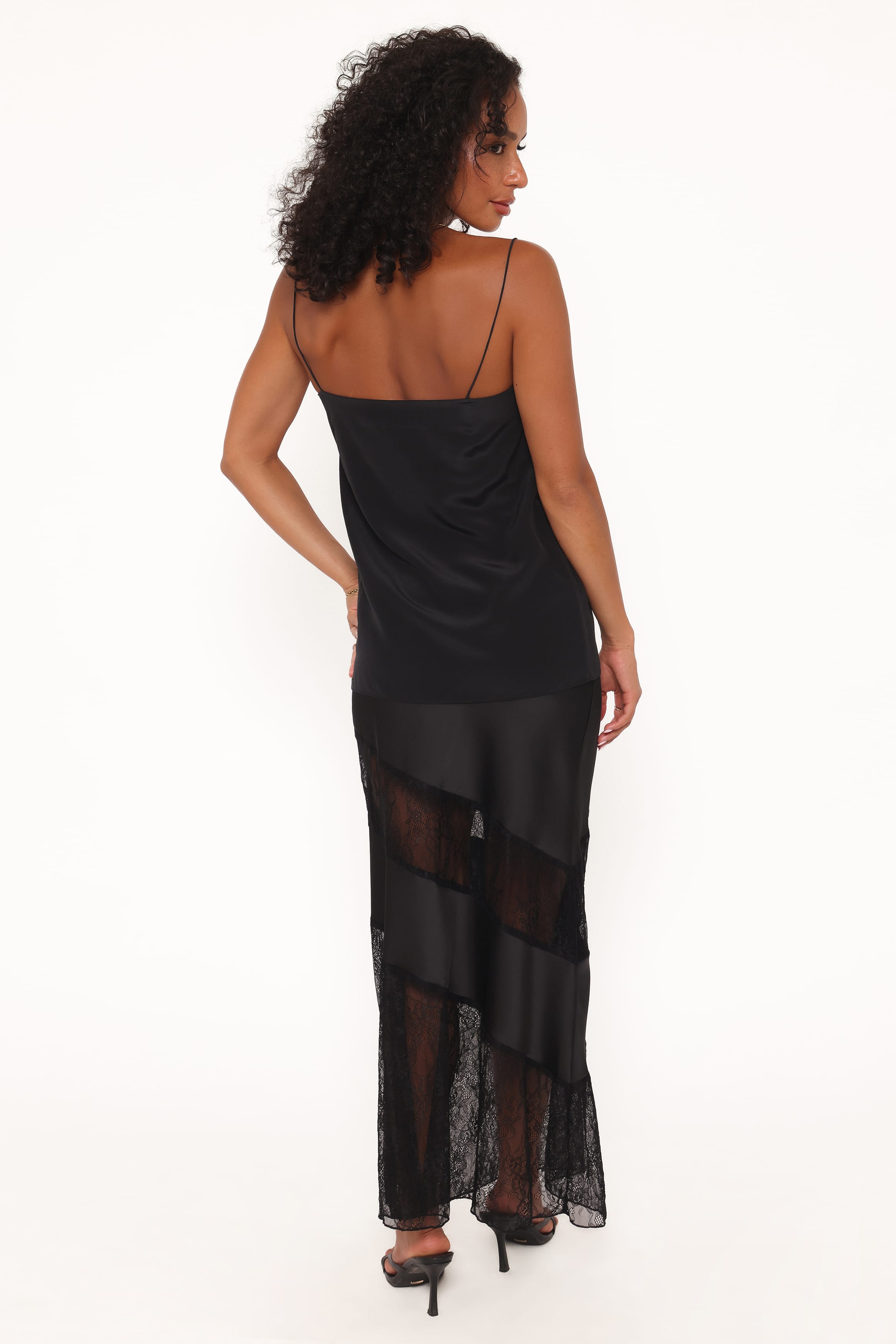 BOTTOMS Winona Lace Maxi Skirt - Black