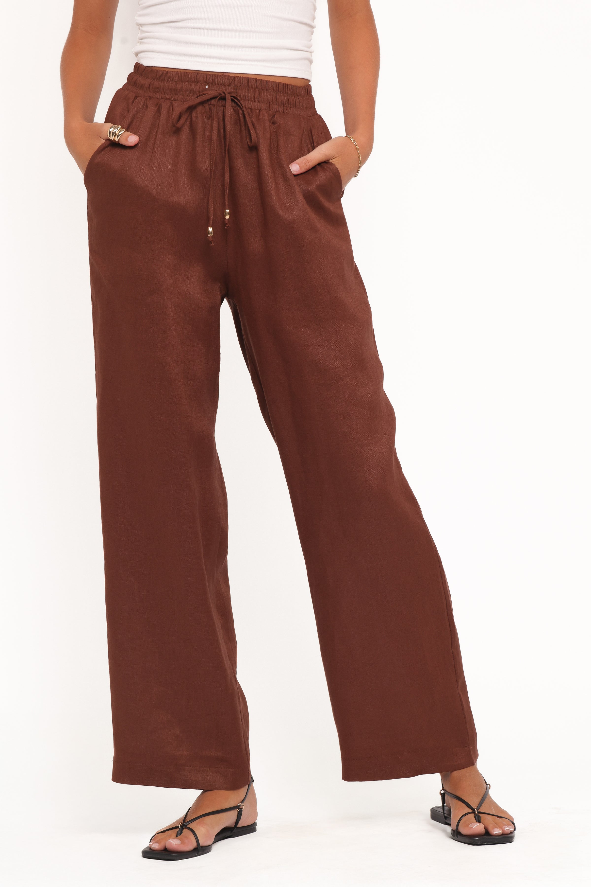 BOTTOMS Wren Pant - Chocolate Brown