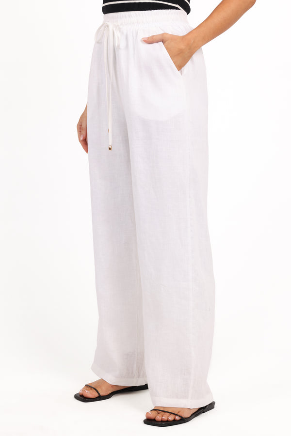 BOTTOMS Wren Pant - White