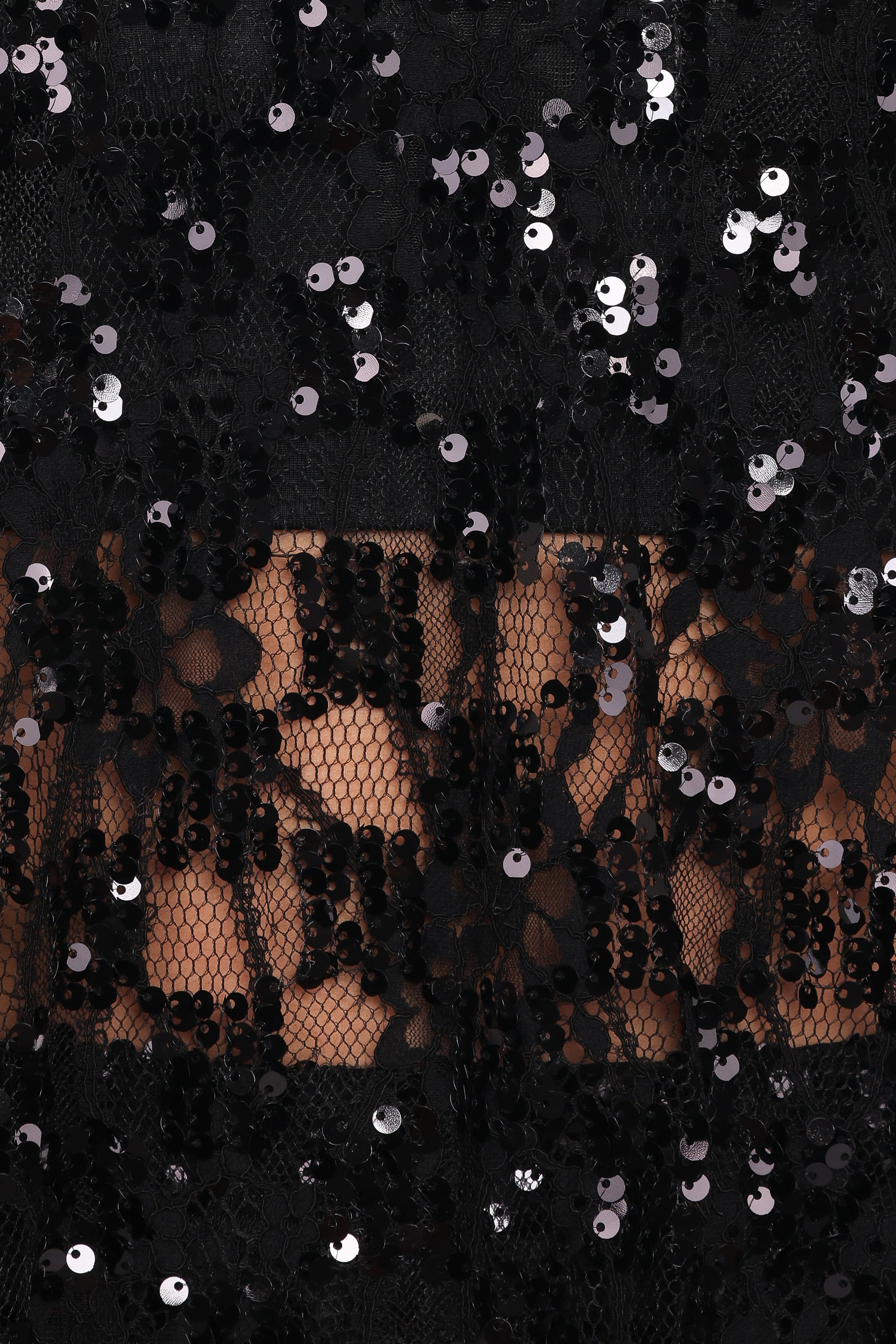 BOTTOMS Yonder Sheer Panel Lace Maxi Skirt - Black