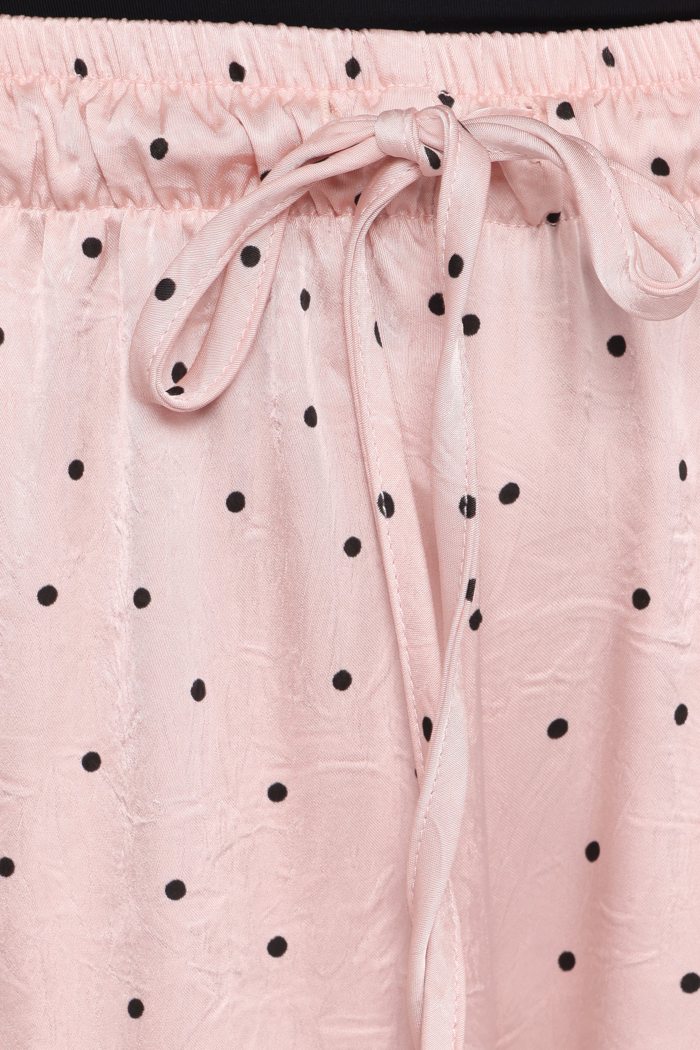 BOTTOMS Zadie Drawstring Wide Leg Pant - Polka Dot Print