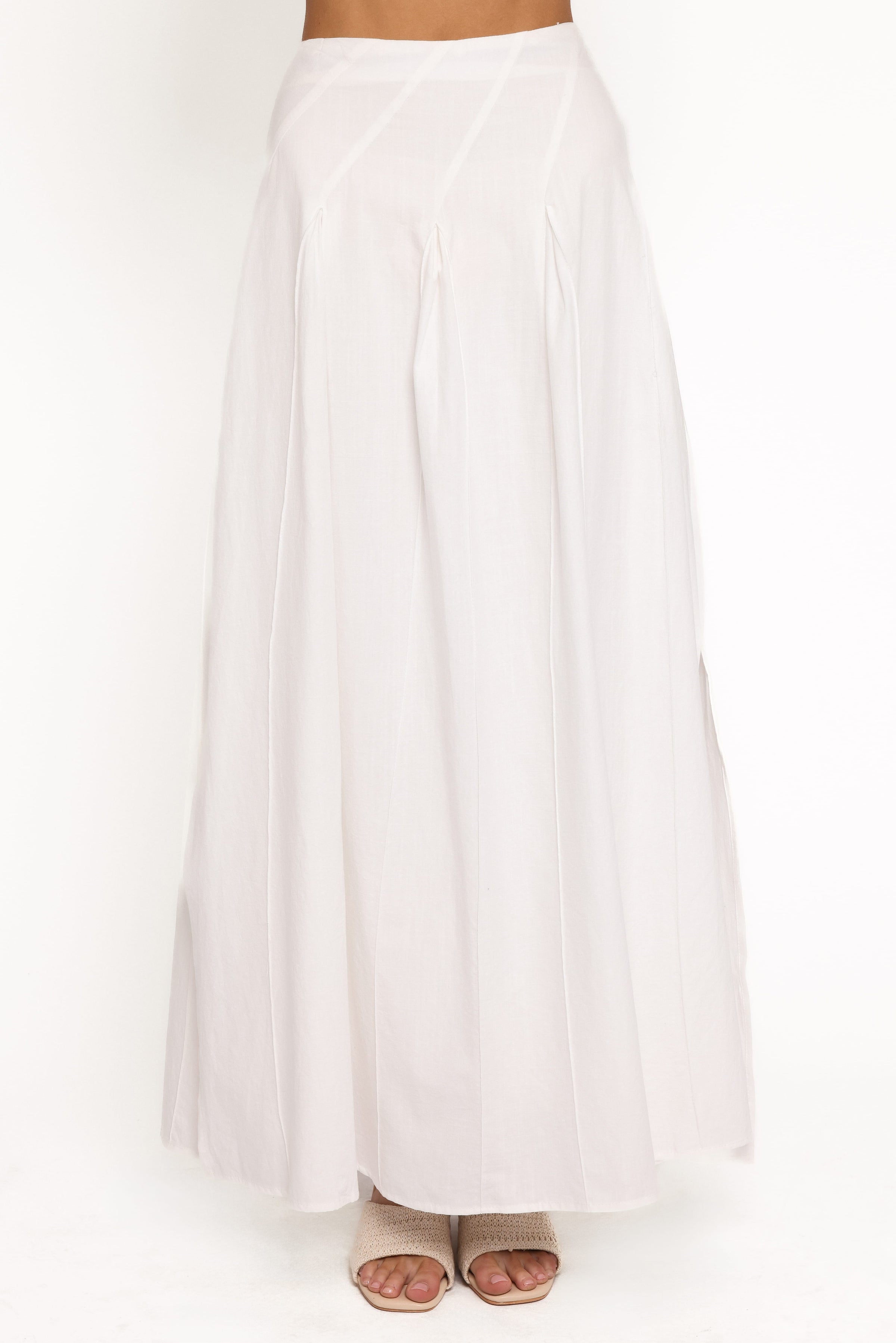 BOTTOMS Zoey Maxi Skirt - White