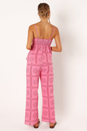 BOTTOMS @Zola Pants- Pink Red